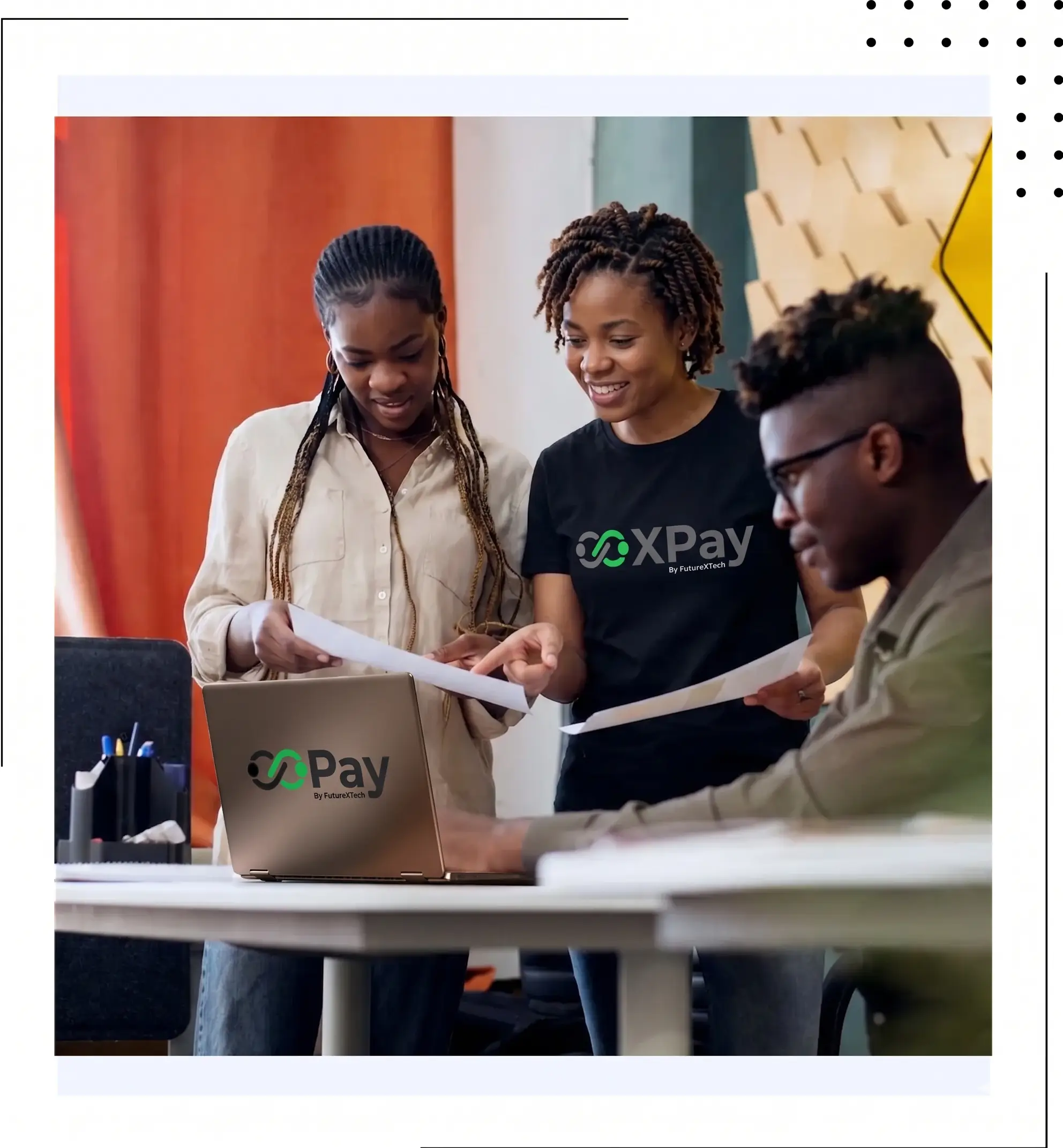 XPay platform interface showcasing digital asset trading and bill payment features